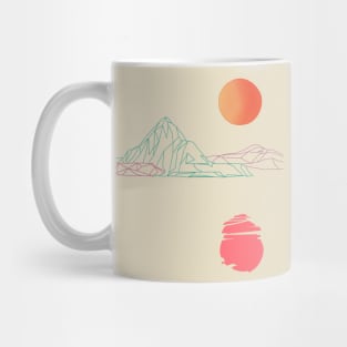 pink sunset Mug